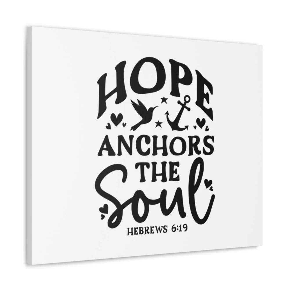 Scripture Walls Hope Hebrews 6:19 Star Bird Bible Verse Canvas Christian Wall